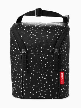 Skip Hop Black with White Dot Insulated Lunch Bag